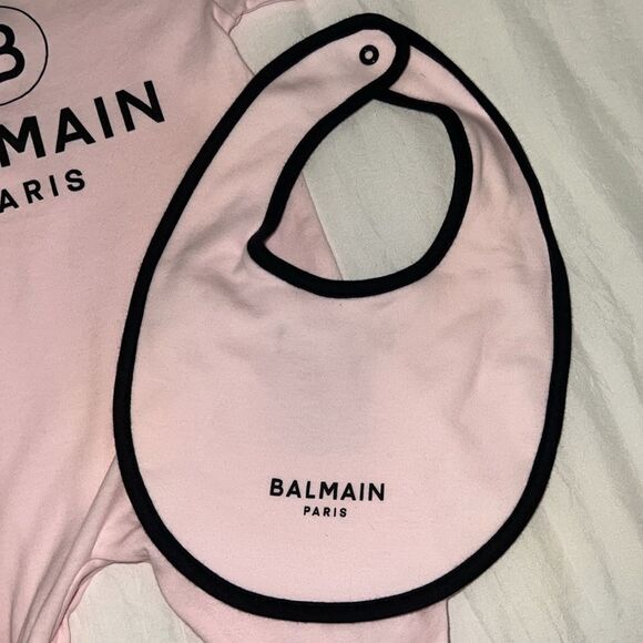 BALMAIN BABY GIRL’S 3 - PIECE LOGO FOOTIE SET 3M - Picture 5 of 14